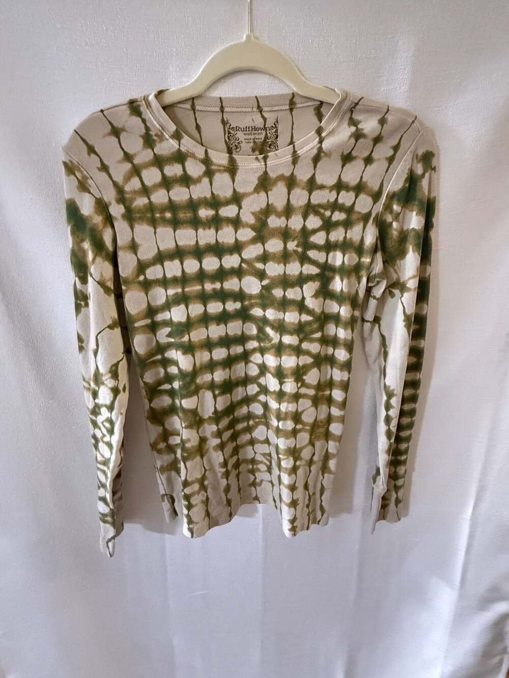 Ruff Hewn Well Worn Tie Dye Long Sleeve Shirt Size M